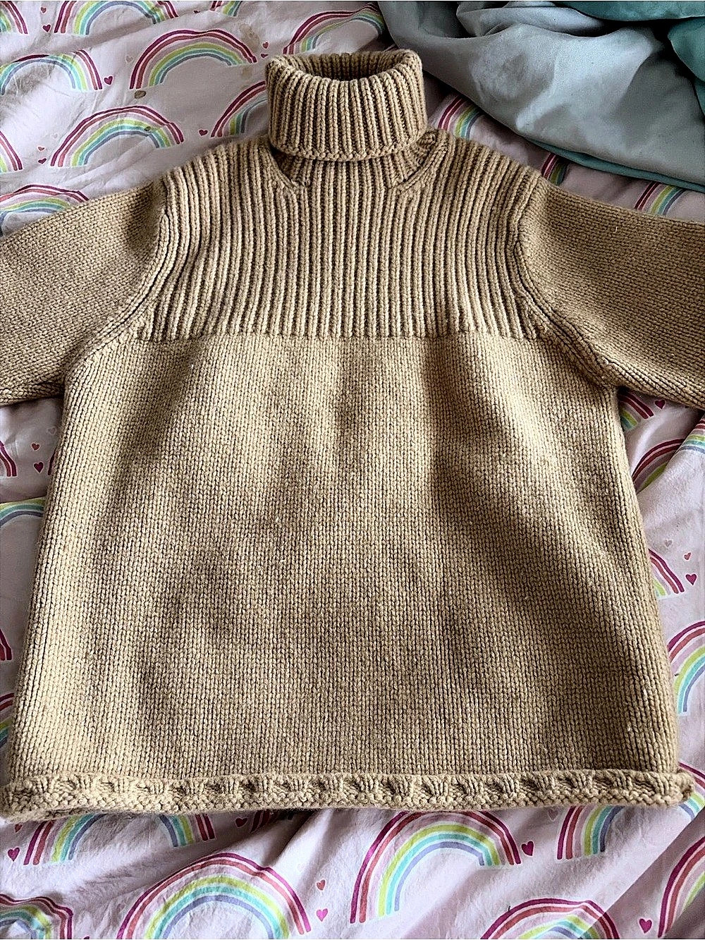 Gap Ribbed Turtleneck Sweater in Brown